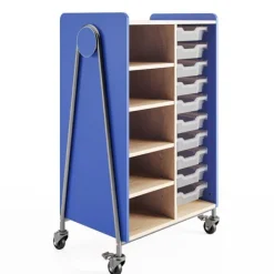 Safco Products Whiffle Mobile Storage Carts^ Tote & Bin Storage|Mobile Cabinets