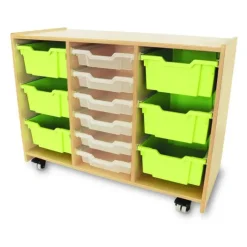 Whitney Plus Green Tray Storage Cabinet^ Tote & Bin Storage|Cubbies