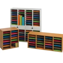 Safco Products Wood Adjustable Literature Organizers by SAFCO^ Mailroom & Sorters