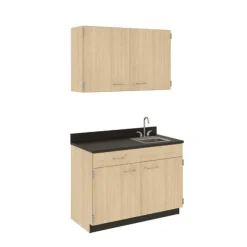 Stevens Industries Work Suites with Sinks^ Wall-Mount Cabinets|Casework Cabinets