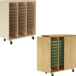 Diversified Spaces XL Mobile Single Tote Storage Cabinets^ Lab Storage|Science Storage