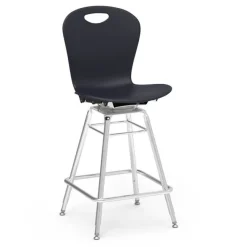 Virco Zuma 4-Leg Adjustable Height Swivel Lab Stool - 25"-33"H^ Stools|Stools