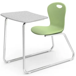 Virco Zuma Sled Base Combo Desk^ Combo Chair Desks
