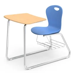 Virco Zuma Sled Base Combo Desk^ Combo Chair Desks